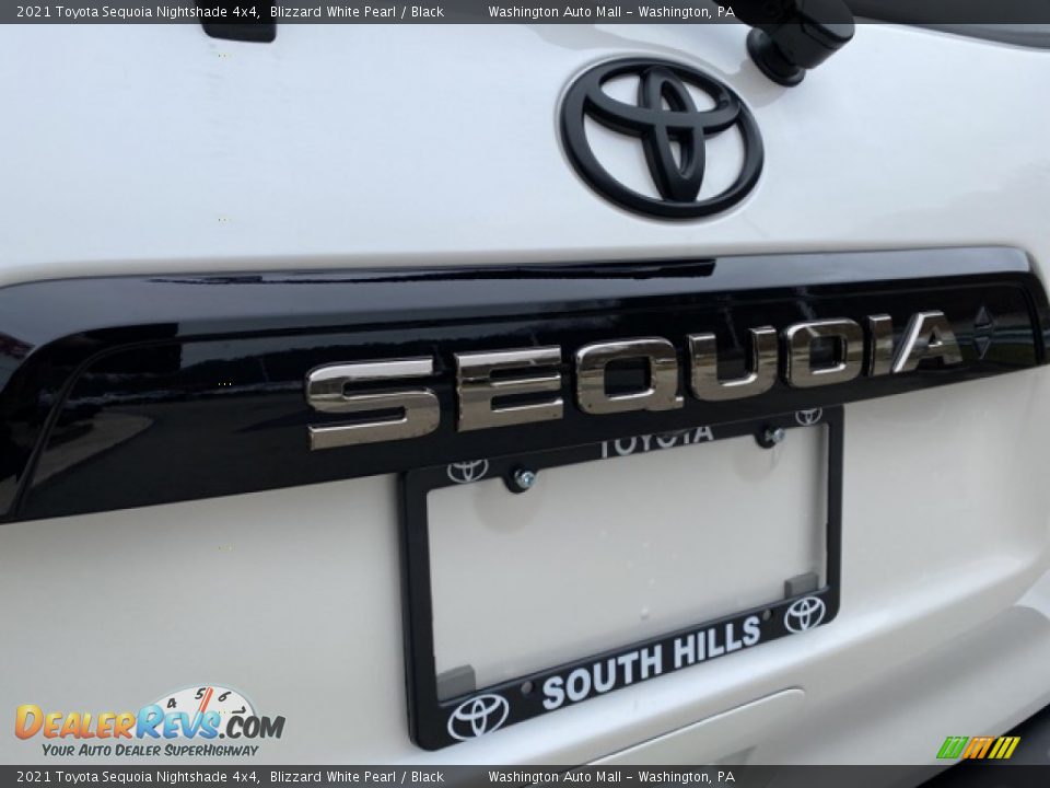 2021 Toyota Sequoia Nightshade 4x4 Blizzard White Pearl / Black Photo #25