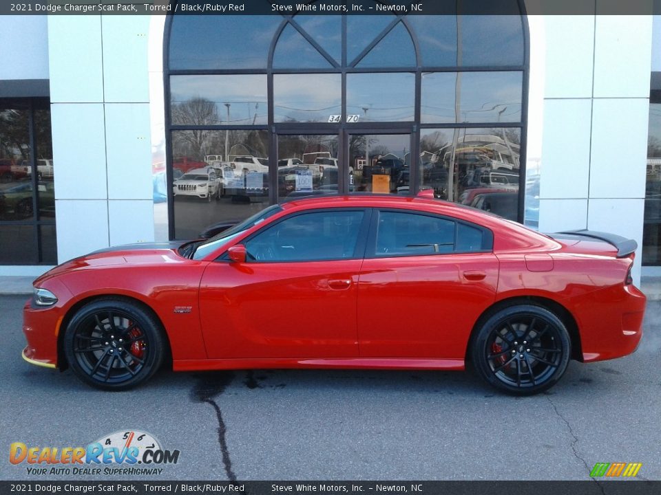 2021 Dodge Charger Scat Pack Torred / Black/Ruby Red Photo #2