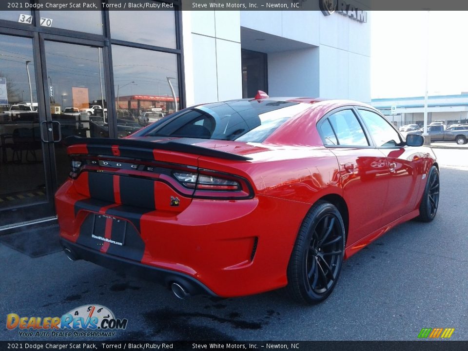 2021 Dodge Charger Scat Pack Torred / Black/Ruby Red Photo #7