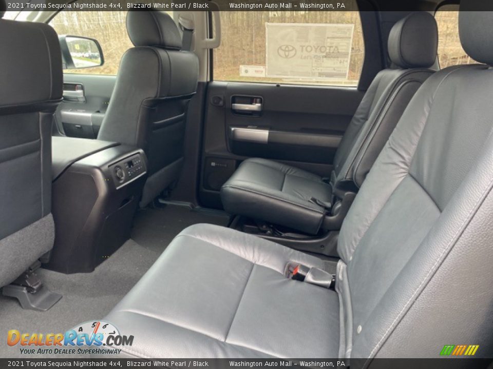 Rear Seat of 2021 Toyota Sequoia Nightshade 4x4 Photo #33