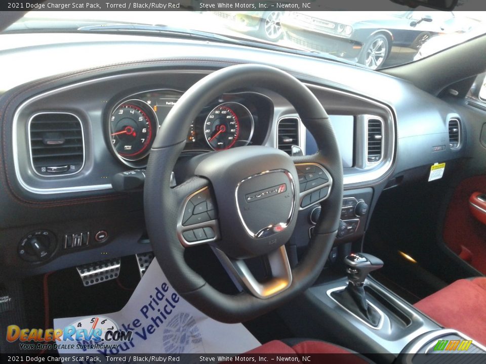 2021 Dodge Charger Scat Pack Torred / Black/Ruby Red Photo #16