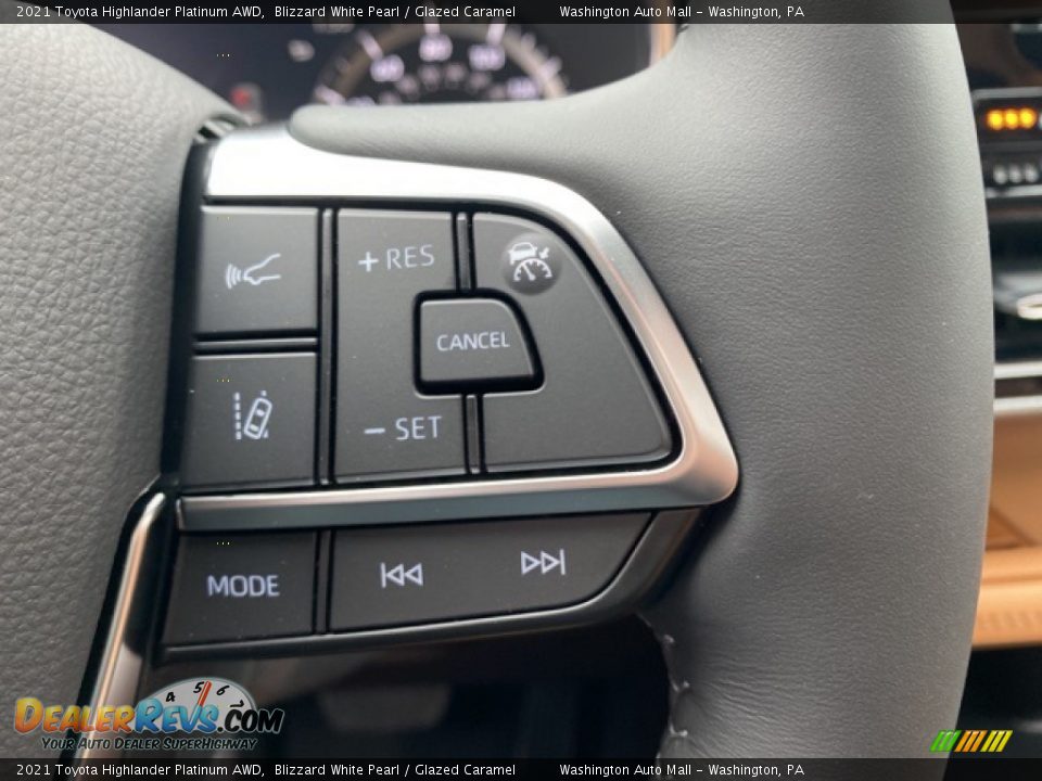 2021 Toyota Highlander Platinum AWD Steering Wheel Photo #7