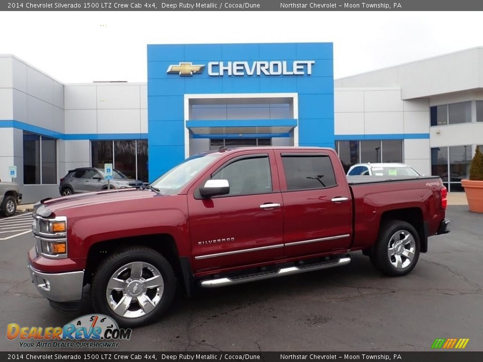 2014 Chevrolet Silverado 1500 LTZ Crew Cab 4x4 Deep Ruby Metallic / Cocoa/Dune Photo #1