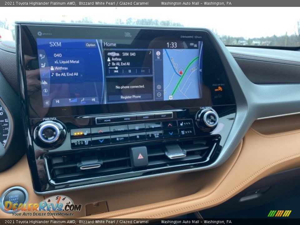 Controls of 2021 Toyota Highlander Platinum AWD Photo #8
