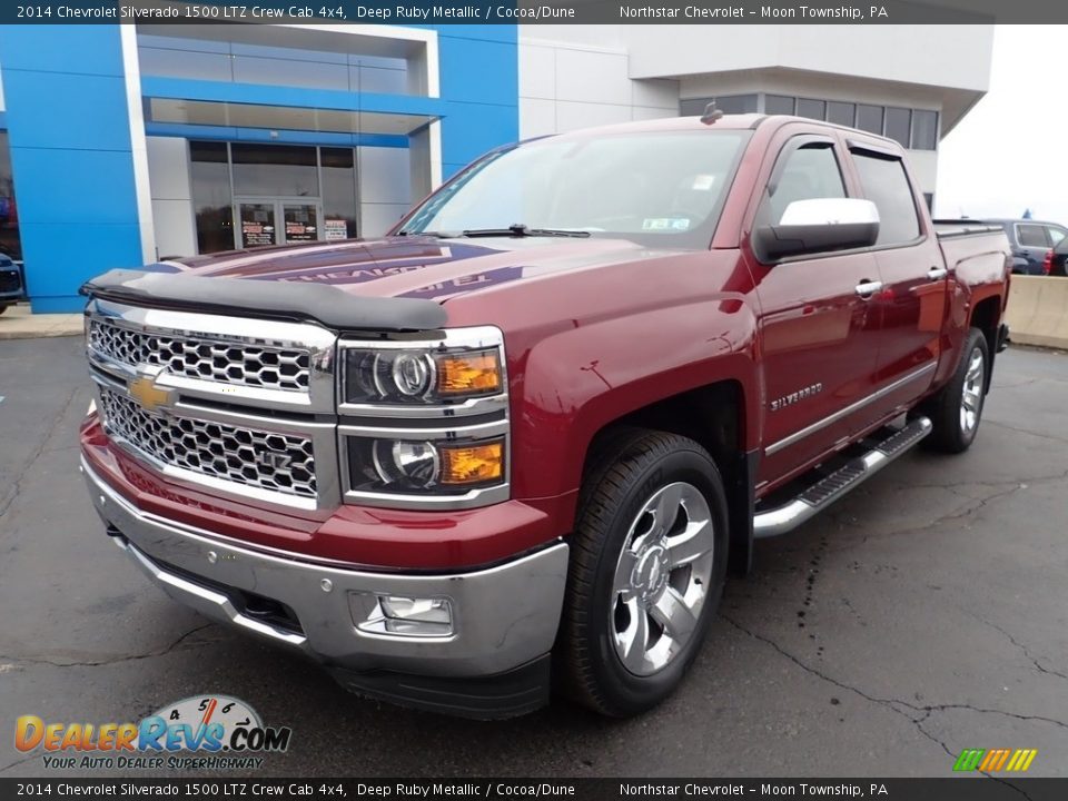 2014 Chevrolet Silverado 1500 LTZ Crew Cab 4x4 Deep Ruby Metallic / Cocoa/Dune Photo #2