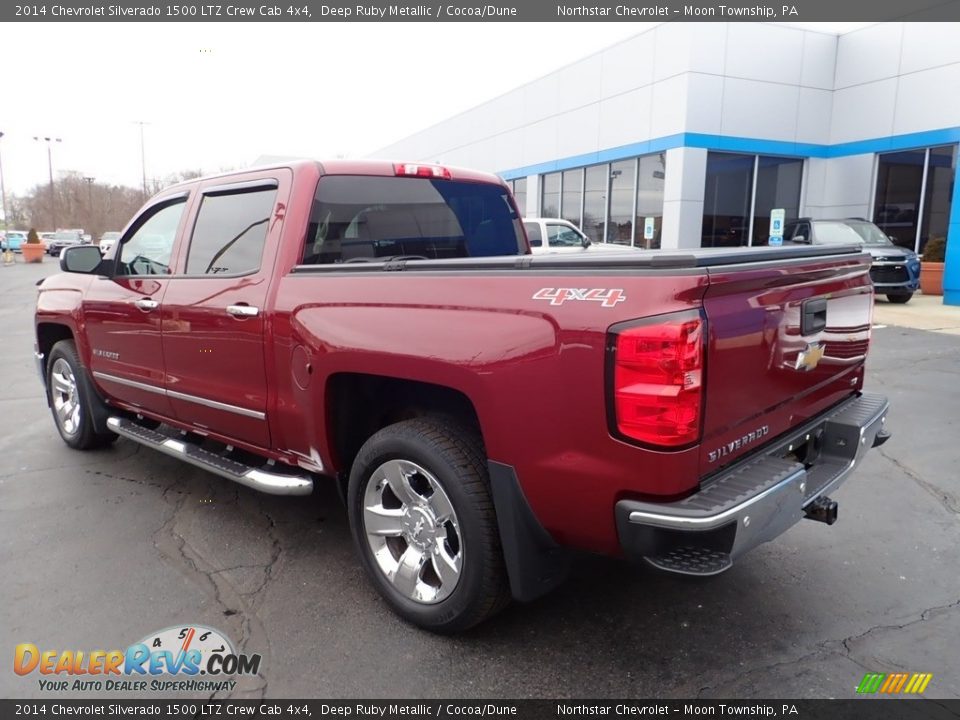 2014 Chevrolet Silverado 1500 LTZ Crew Cab 4x4 Deep Ruby Metallic / Cocoa/Dune Photo #4