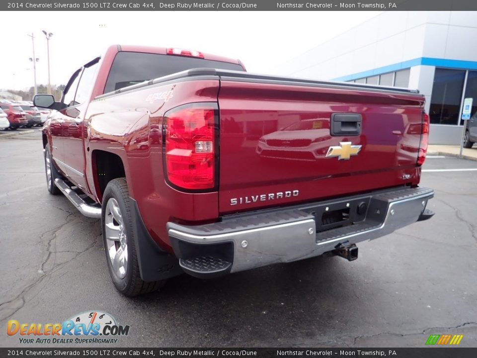 2014 Chevrolet Silverado 1500 LTZ Crew Cab 4x4 Deep Ruby Metallic / Cocoa/Dune Photo #5