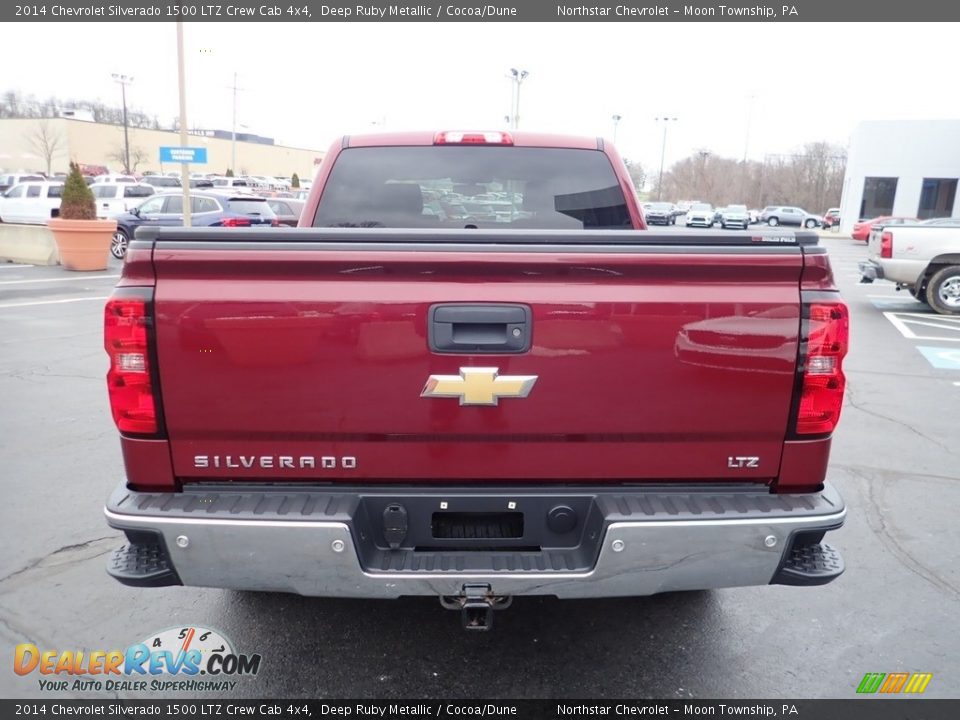 2014 Chevrolet Silverado 1500 LTZ Crew Cab 4x4 Deep Ruby Metallic / Cocoa/Dune Photo #6