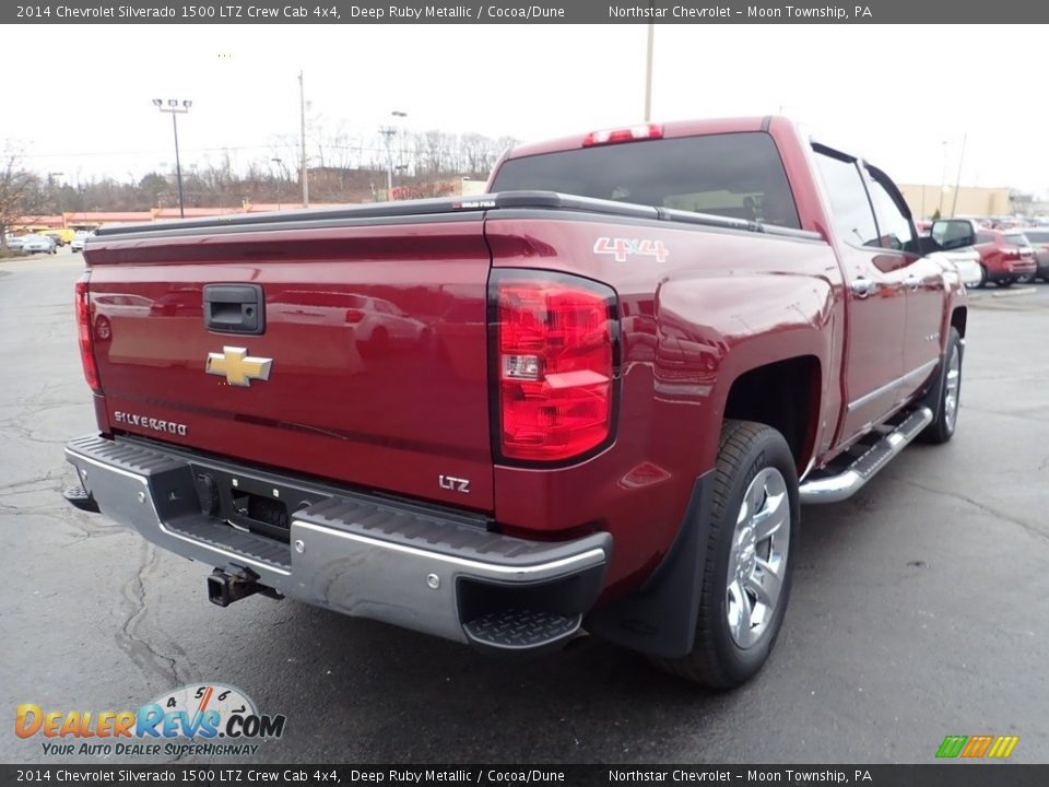 2014 Chevrolet Silverado 1500 LTZ Crew Cab 4x4 Deep Ruby Metallic / Cocoa/Dune Photo #7