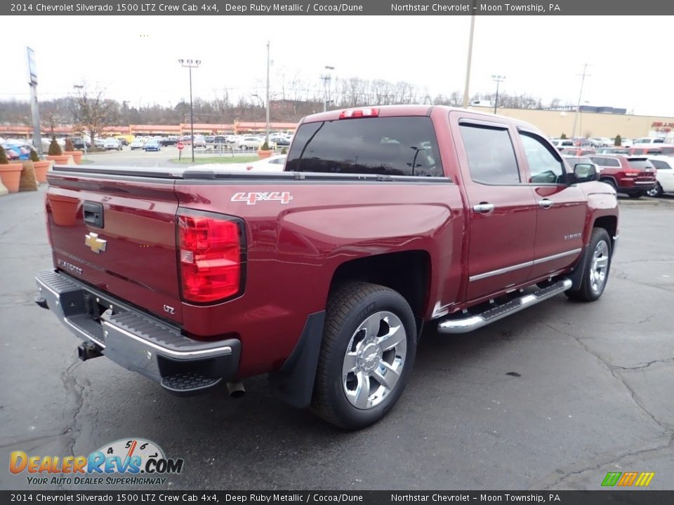 2014 Chevrolet Silverado 1500 LTZ Crew Cab 4x4 Deep Ruby Metallic / Cocoa/Dune Photo #8