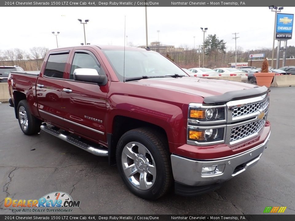 2014 Chevrolet Silverado 1500 LTZ Crew Cab 4x4 Deep Ruby Metallic / Cocoa/Dune Photo #10