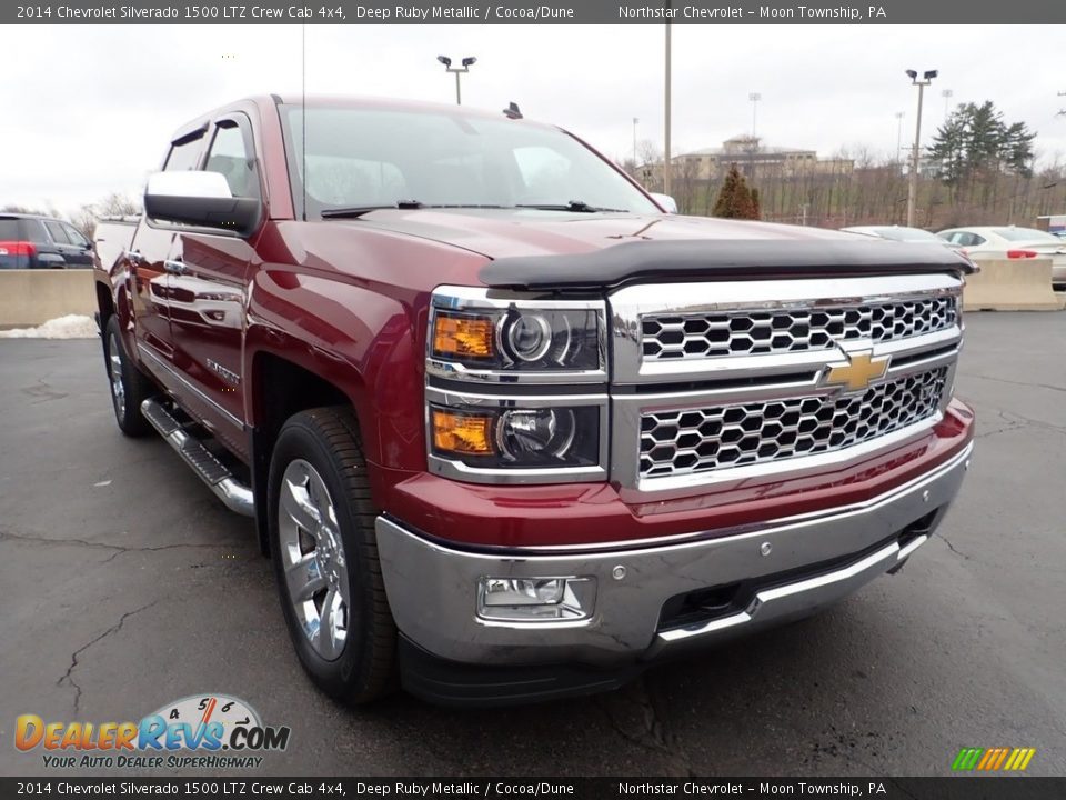 2014 Chevrolet Silverado 1500 LTZ Crew Cab 4x4 Deep Ruby Metallic / Cocoa/Dune Photo #11