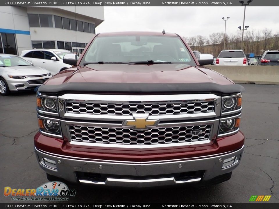 2014 Chevrolet Silverado 1500 LTZ Crew Cab 4x4 Deep Ruby Metallic / Cocoa/Dune Photo #12