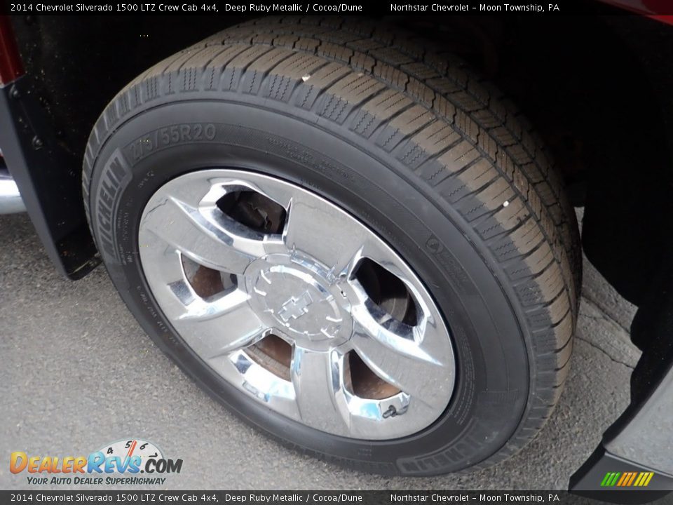2014 Chevrolet Silverado 1500 LTZ Crew Cab 4x4 Deep Ruby Metallic / Cocoa/Dune Photo #13