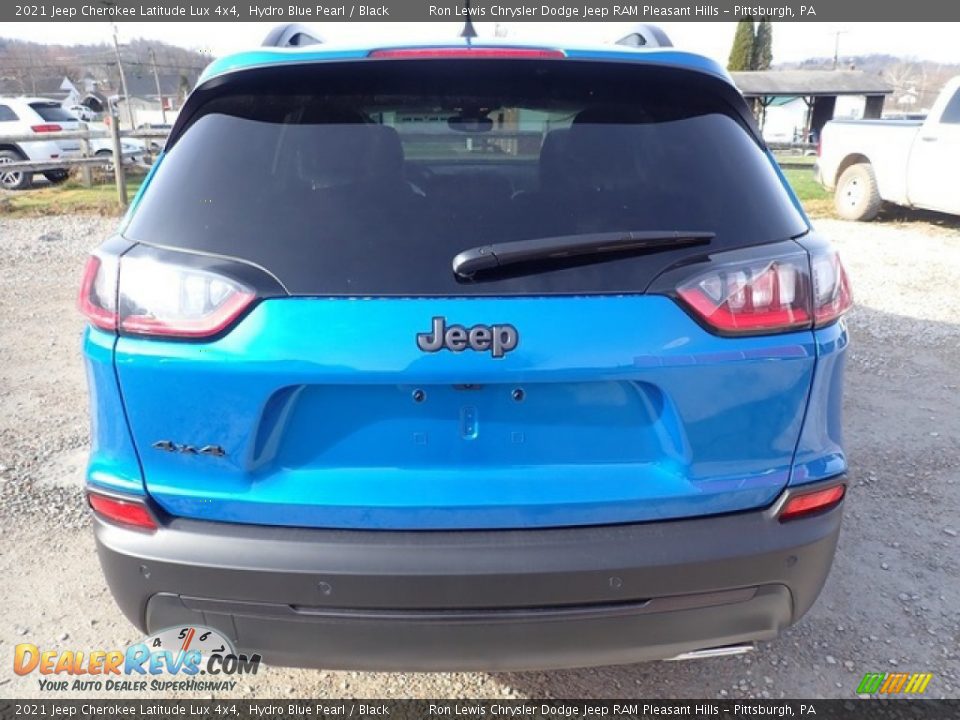 2021 Jeep Cherokee Latitude Lux 4x4 Hydro Blue Pearl / Black Photo #5