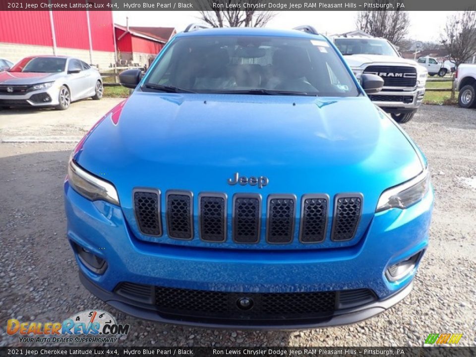 2021 Jeep Cherokee Latitude Lux 4x4 Hydro Blue Pearl / Black Photo #9