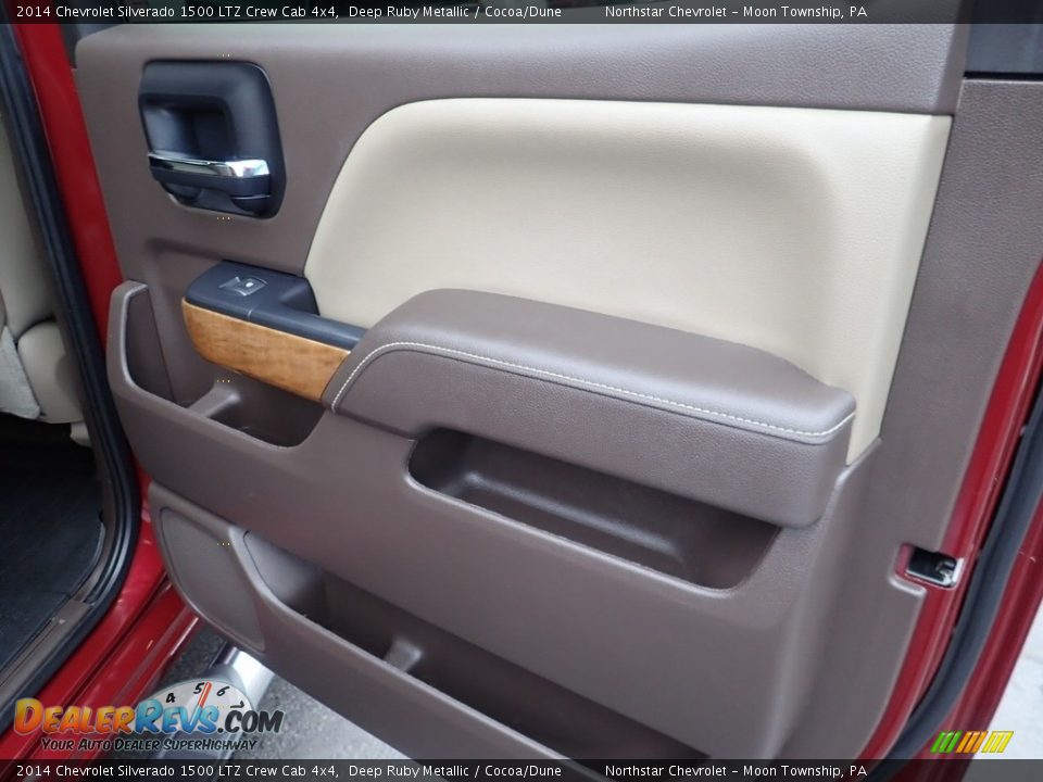2014 Chevrolet Silverado 1500 LTZ Crew Cab 4x4 Deep Ruby Metallic / Cocoa/Dune Photo #19