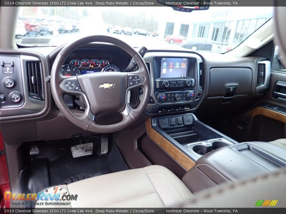 2014 Chevrolet Silverado 1500 LTZ Crew Cab 4x4 Deep Ruby Metallic / Cocoa/Dune Photo #22