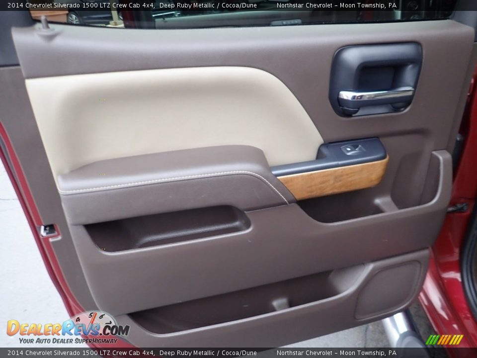 2014 Chevrolet Silverado 1500 LTZ Crew Cab 4x4 Deep Ruby Metallic / Cocoa/Dune Photo #23