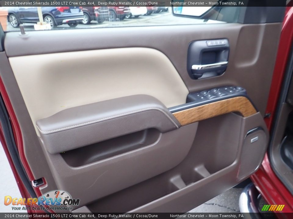 2014 Chevrolet Silverado 1500 LTZ Crew Cab 4x4 Deep Ruby Metallic / Cocoa/Dune Photo #24