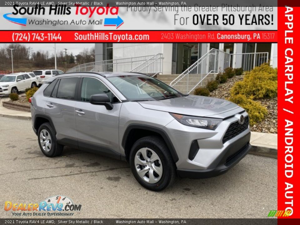 2021 Toyota RAV4 LE AWD Silver Sky Metallic / Black Photo #1