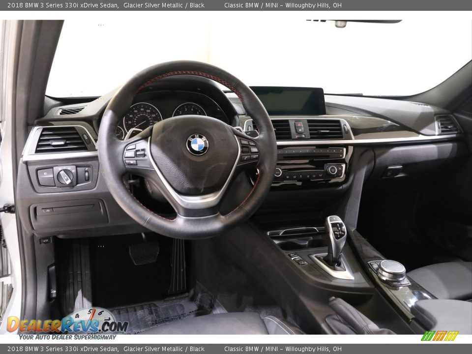 2018 BMW 3 Series 330i xDrive Sedan Glacier Silver Metallic / Black Photo #6
