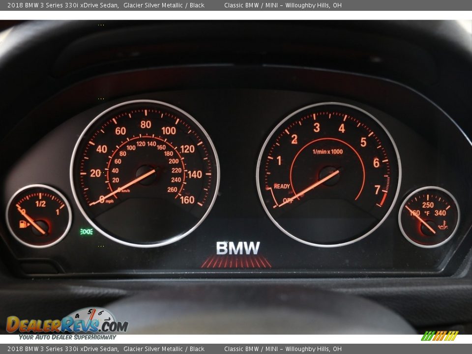 2018 BMW 3 Series 330i xDrive Sedan Glacier Silver Metallic / Black Photo #8