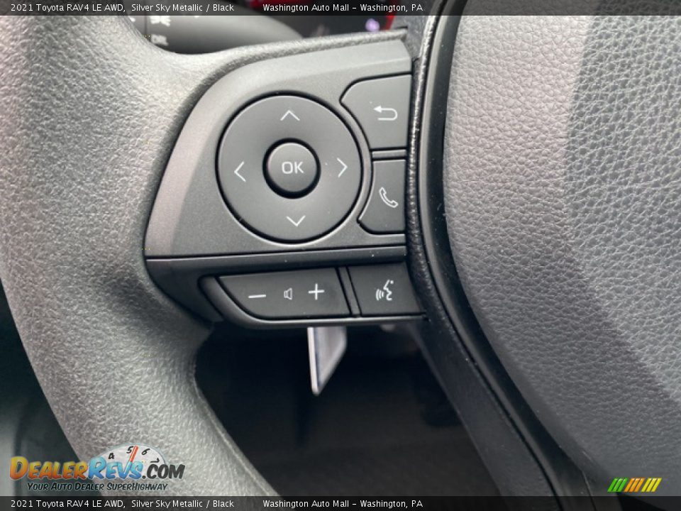 2021 Toyota RAV4 LE AWD Steering Wheel Photo #6