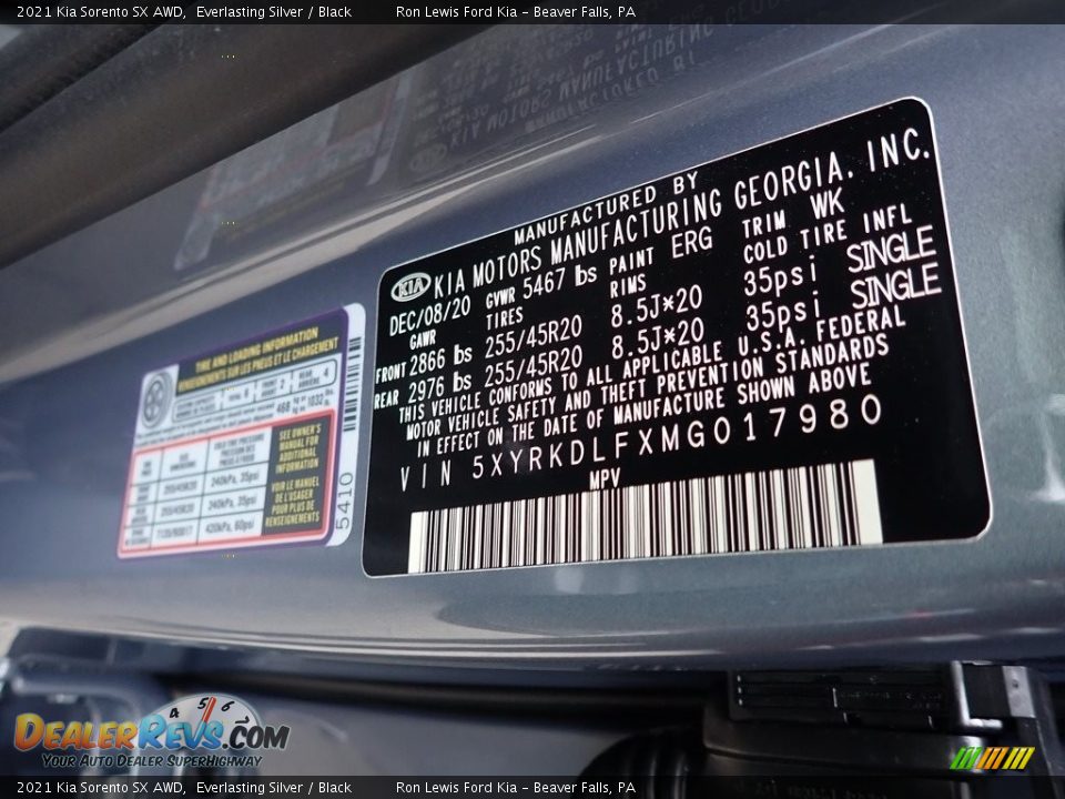 2021 Kia Sorento SX AWD Everlasting Silver / Black Photo #14