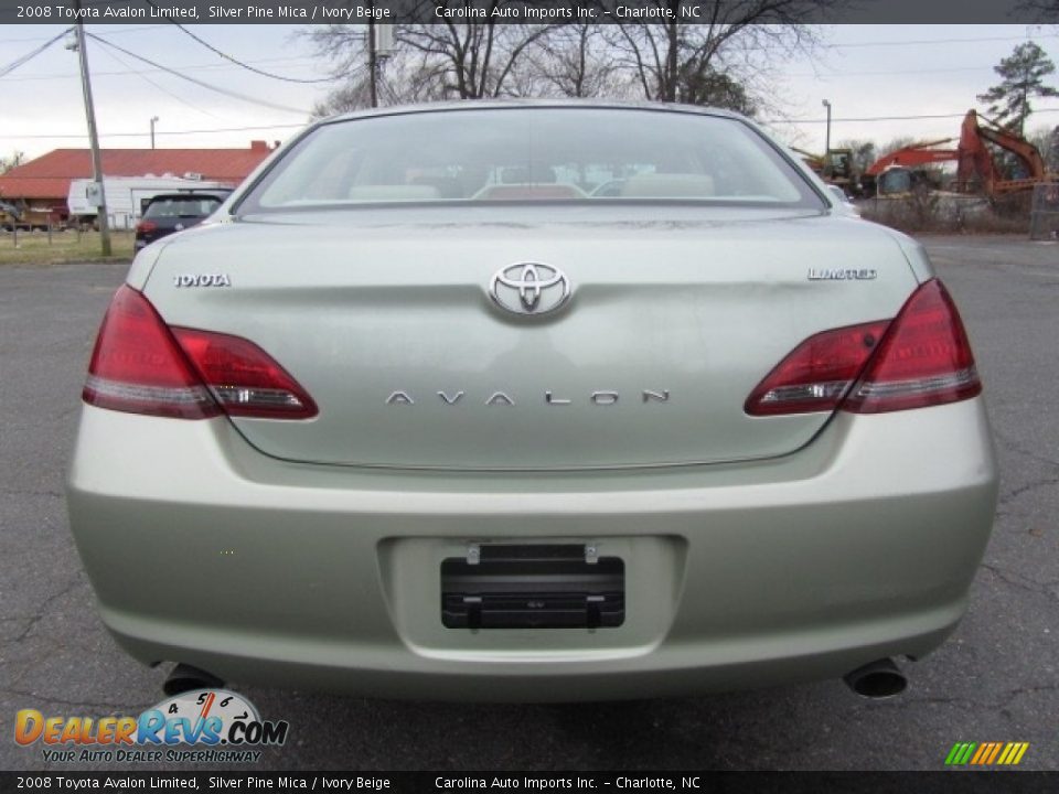 2008 Toyota Avalon Limited Silver Pine Mica / Ivory Beige Photo #9