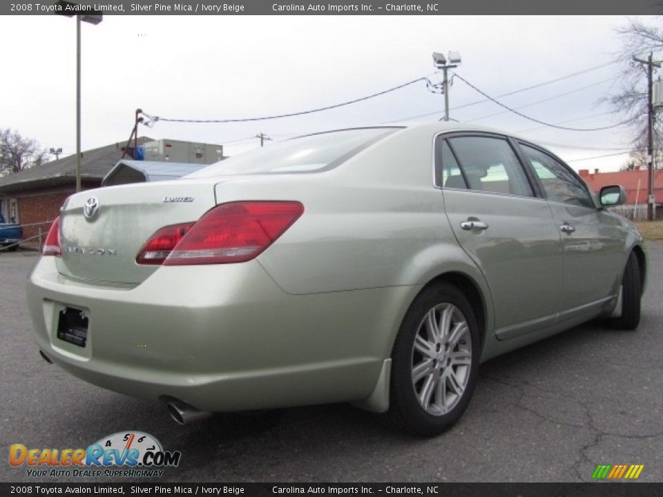 2008 Toyota Avalon Limited Silver Pine Mica / Ivory Beige Photo #10
