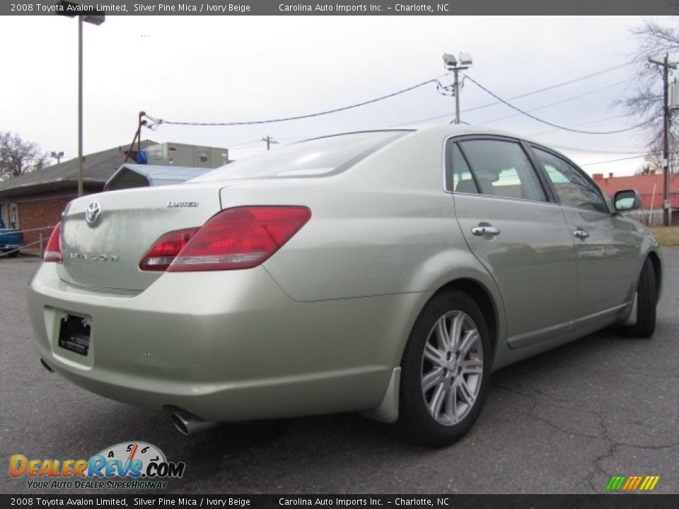 2008 Toyota Avalon Limited Silver Pine Mica / Ivory Beige Photo #10