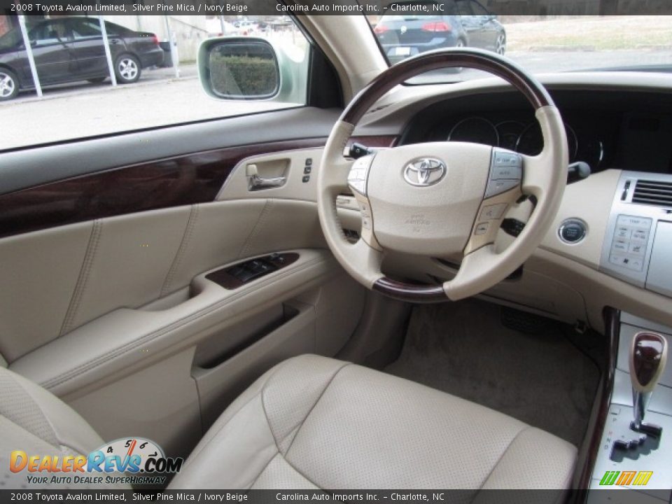 2008 Toyota Avalon Limited Silver Pine Mica / Ivory Beige Photo #12