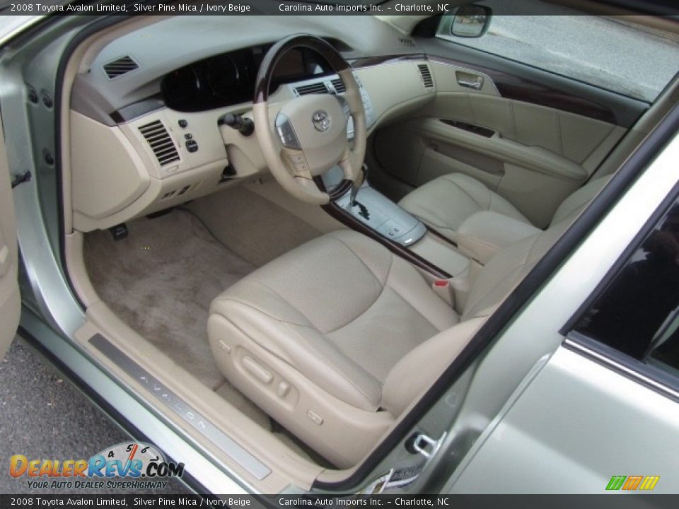 2008 Toyota Avalon Limited Silver Pine Mica / Ivory Beige Photo #16
