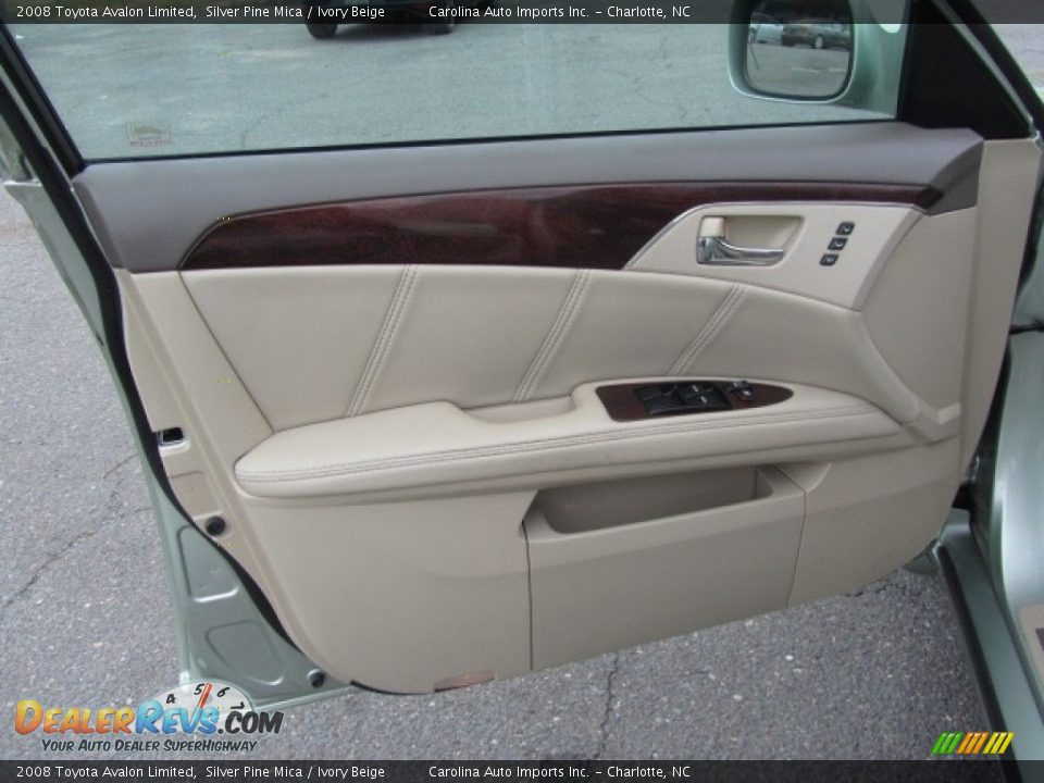 2008 Toyota Avalon Limited Silver Pine Mica / Ivory Beige Photo #17