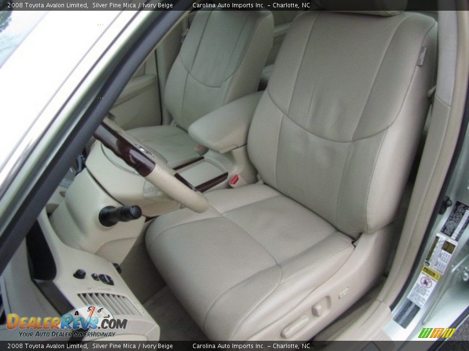 2008 Toyota Avalon Limited Silver Pine Mica / Ivory Beige Photo #18