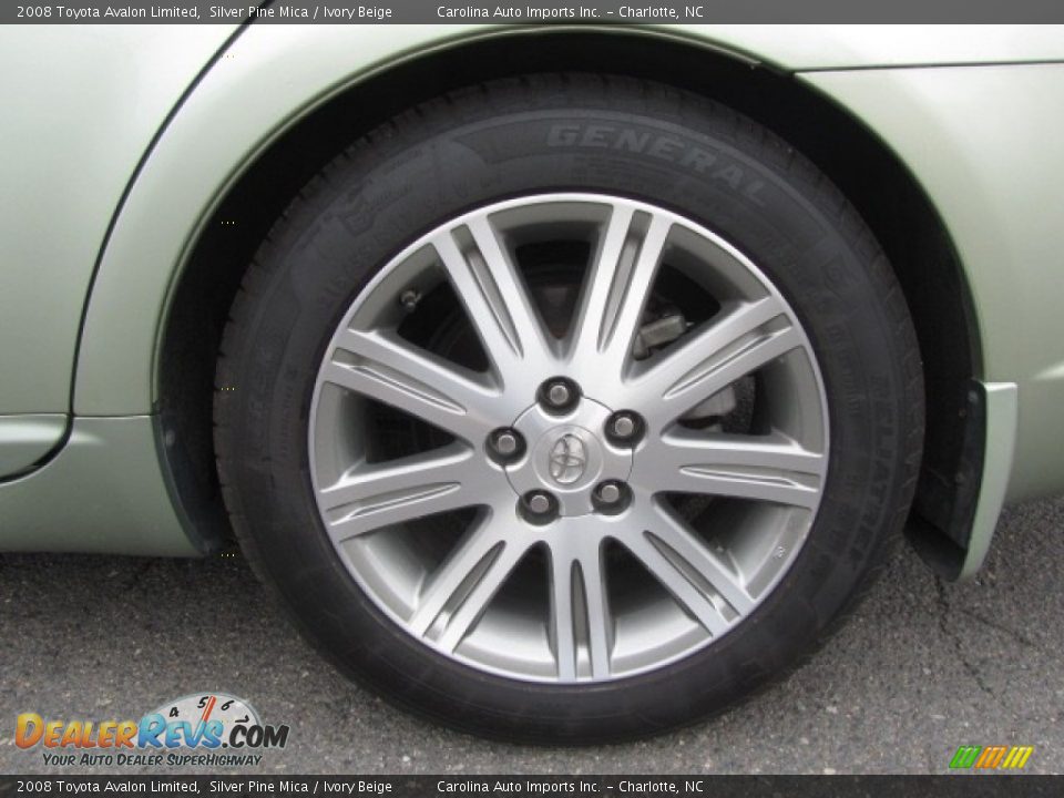 2008 Toyota Avalon Limited Silver Pine Mica / Ivory Beige Photo #26