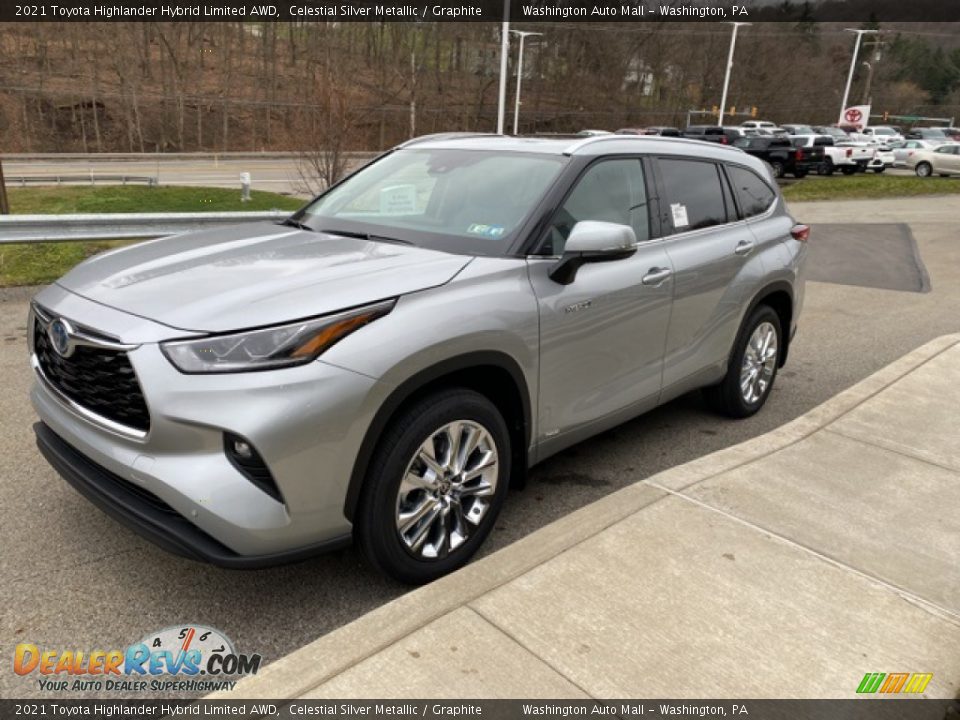 2021 Toyota Highlander Hybrid Limited AWD Celestial Silver Metallic / Graphite Photo #14