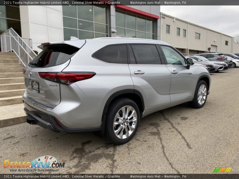 2021 Toyota Highlander Hybrid Limited AWD Celestial Silver Metallic / Graphite Photo #15