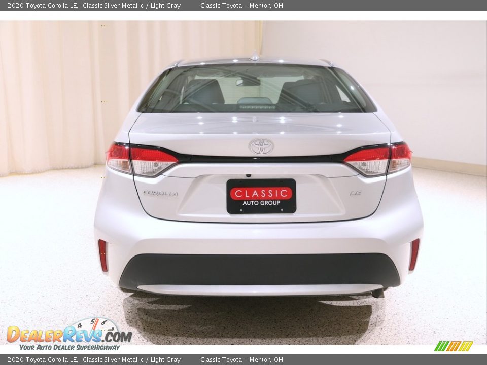 2020 Toyota Corolla LE Classic Silver Metallic / Light Gray Photo #18