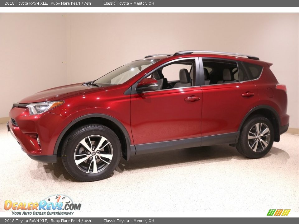 2018 Toyota RAV4 XLE Ruby Flare Pearl / Ash Photo #3