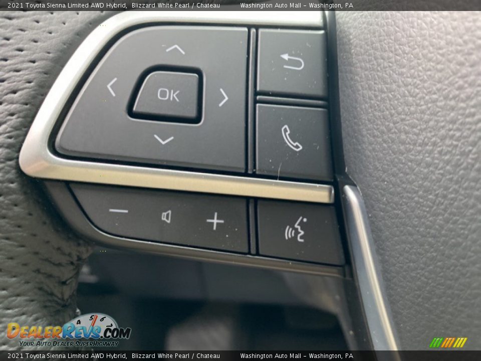 2021 Toyota Sienna Limited AWD Hybrid Steering Wheel Photo #6