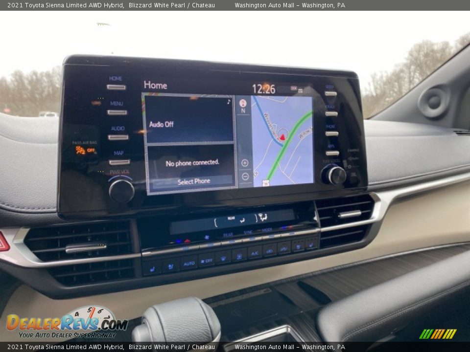 Navigation of 2021 Toyota Sienna Limited AWD Hybrid Photo #8