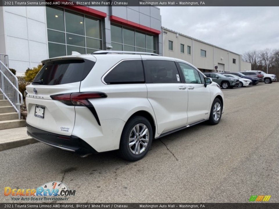 2021 Toyota Sienna Limited AWD Hybrid Blizzard White Pearl / Chateau Photo #14