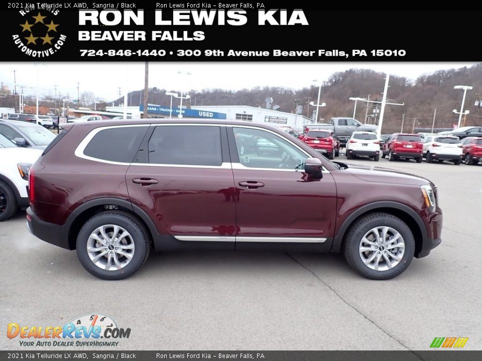 2021 Kia Telluride LX AWD Sangria / Black Photo #1