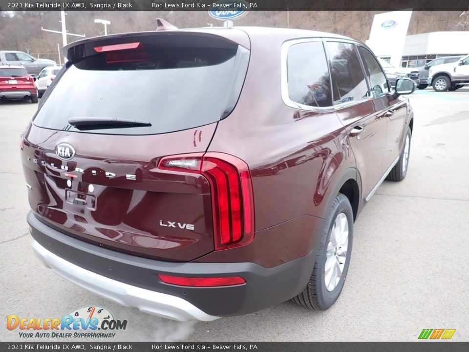 2021 Kia Telluride LX AWD Sangria / Black Photo #2