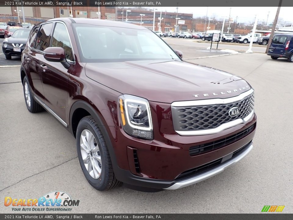 2021 Kia Telluride LX AWD Sangria / Black Photo #3