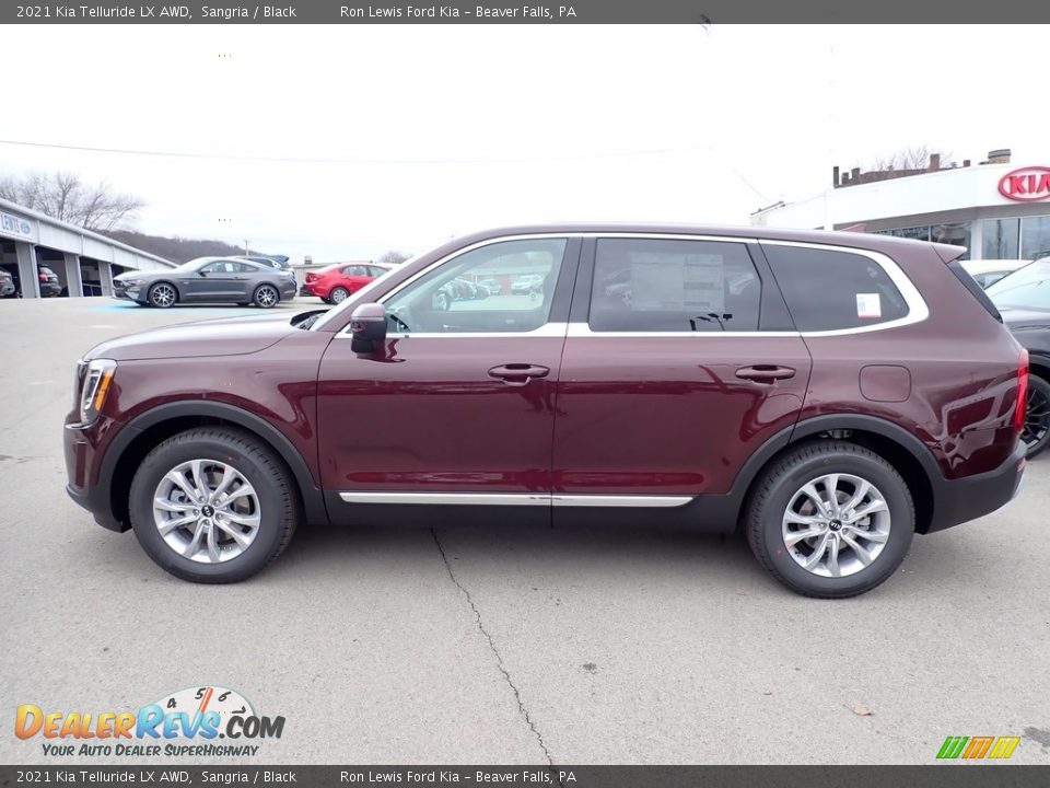 2021 Kia Telluride LX AWD Sangria / Black Photo #6