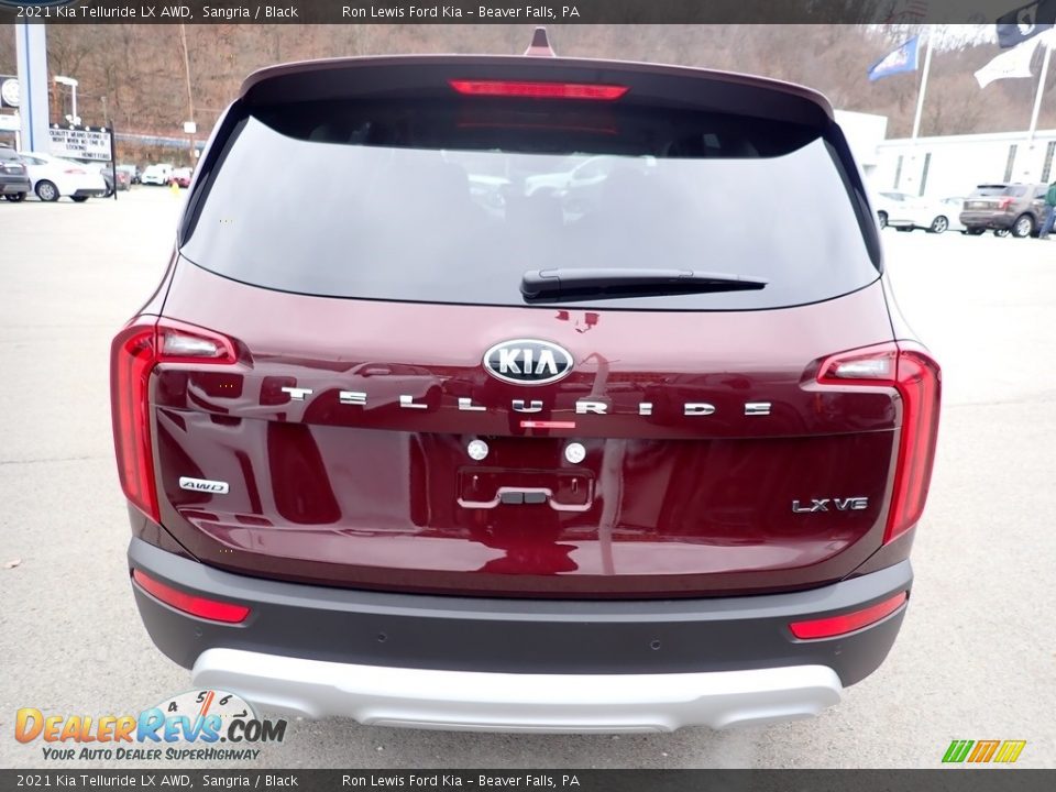 2021 Kia Telluride LX AWD Sangria / Black Photo #8