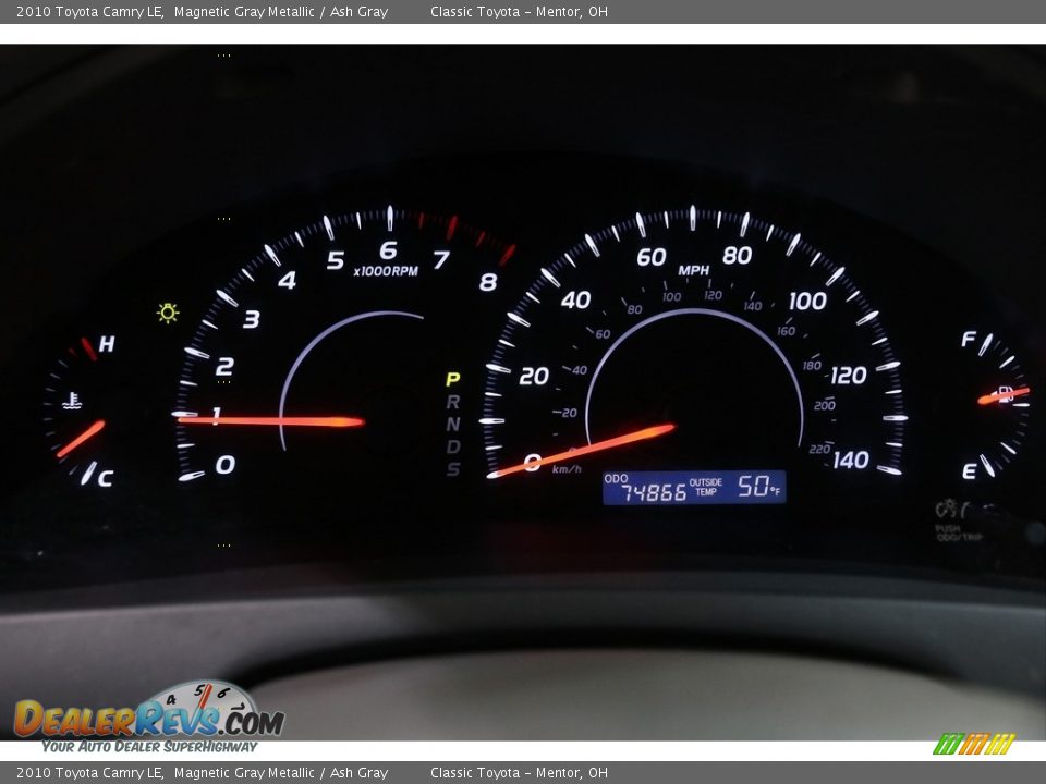 2010 Toyota Camry LE Magnetic Gray Metallic / Ash Gray Photo #8